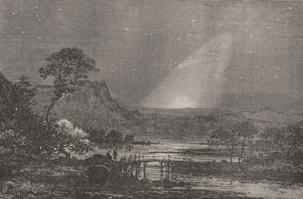 ASTRONOMY. Zodiacal Light in Europe. September morning before sunrise 1877